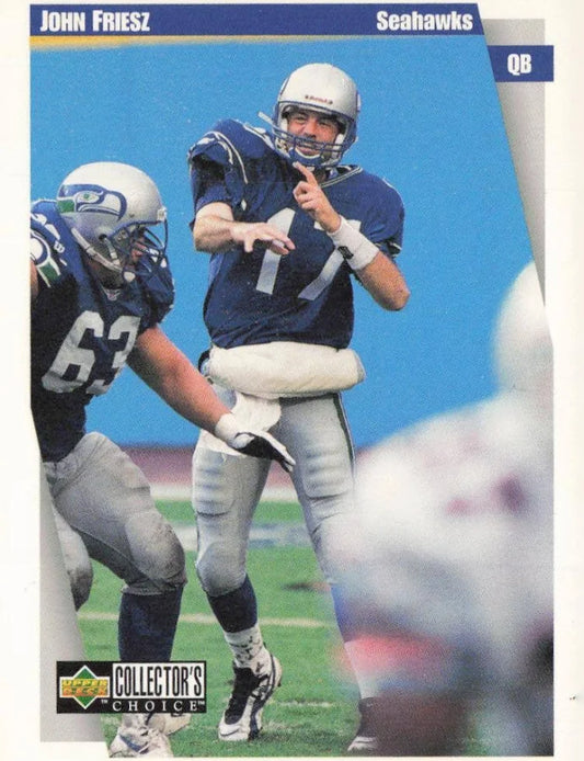 1997 Upper Deck John Friesz Football Card #282