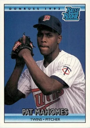1992 Donruss Rated Rookie Patrick Lavon Mahomes Baseball Card #403