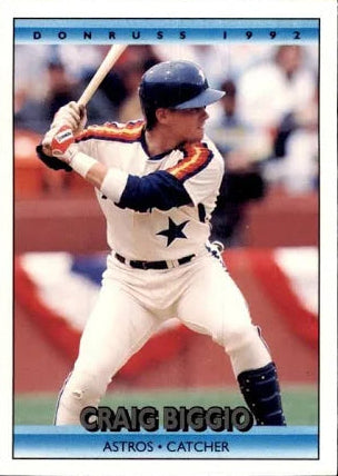 1992 Donruss Craig Alan Biggio Baseball Card #75
