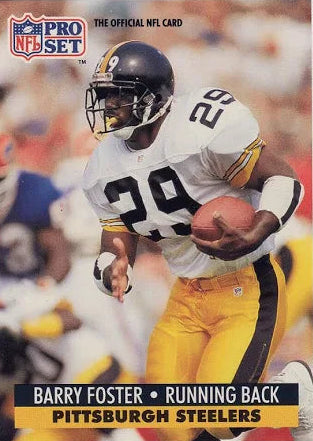 1991 NFL Pro Set Barry Foster Football Card #844