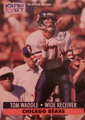 1991 NFL Pro Set Tom Waddle Football Card #818