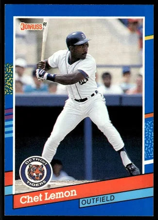 1991 Donruss Chester (Chet) Earl Lemon Baseball Card #301