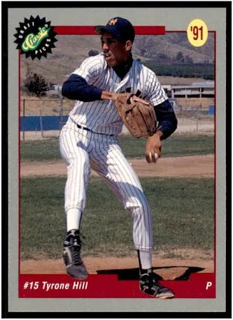 1991 Classic Tyrone Hill Baseball Card #12