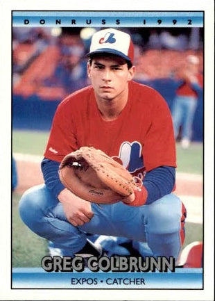 1992 Donruss Gregory Joseph Colbrunn Baseball Card #557