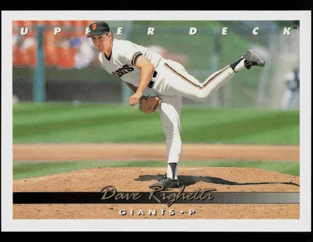 1993 Upper Deck Dave Righetti Baseball Card #579