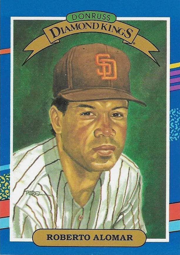 1990 Donruss Diamond Kings Roberto Alomar Baseball Card #12