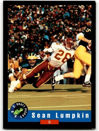 1992 Classic Draft Picks Sean Lumpkin Football Card #26