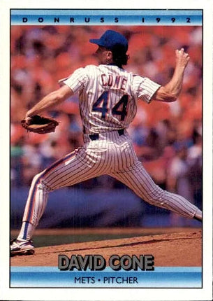 1992 Donruss David Brian Cone Baseball Card #97