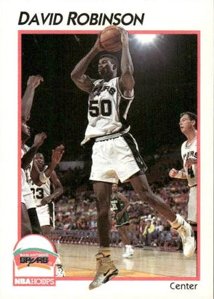 1991 NBA Hoops David Maurice Robinson Basketball Card #41