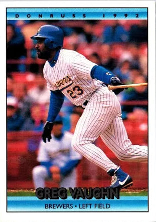 1992 Donruss Gregory Lamont Vaugn Baseball Card #224