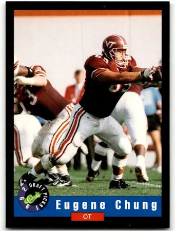 1992 Classic Draft Picks Eugene Chung Football Card #5