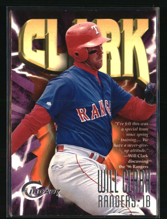 1997 Fleer Will Clark Baseball Card #328