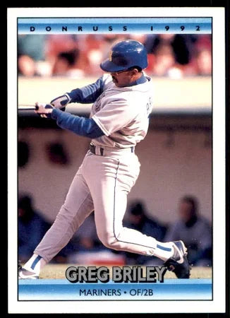 1992 Donruss Gregory Briley Baseball Card #487