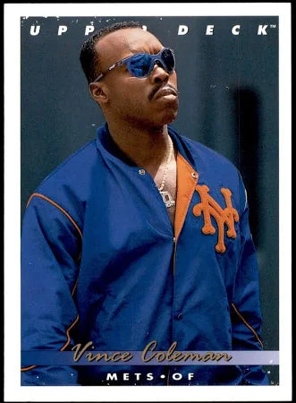 1993 Upper Deck Vince Coleman Baseball Card #748