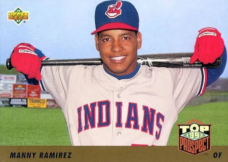 1993 Upper Deck Top Prospect Manny Ramirez Baseball Card #433