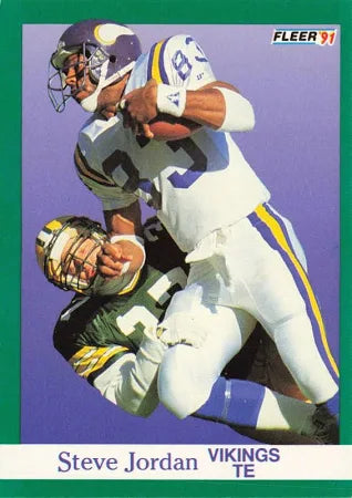 1991 Fleer Steve Jordan Football Card #284