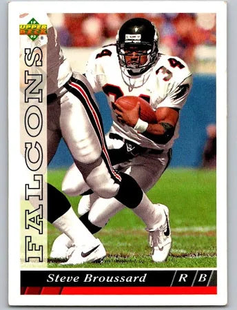 1993 Upper Deck Steve Broussard Football Card #311