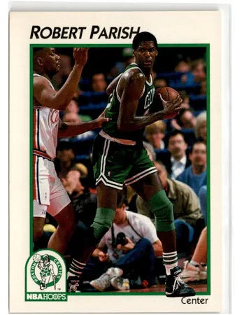 1991 NBA Hoops Robert L Parish Basketball Card #4