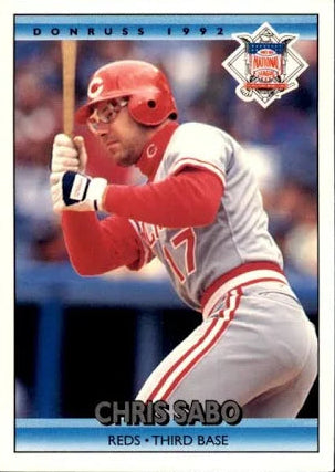 1992 Donruss Christopher Andrew Sabo Baseball Card #424