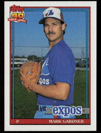1991 Topps Mark Gardner Baseball Card #757