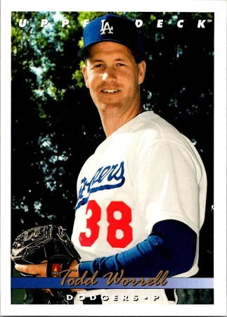 1993 Upper Deck Todd Worrell Baseball Card #692