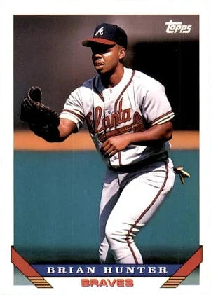 1993 Topps Brian Hunter Baseball Card #102