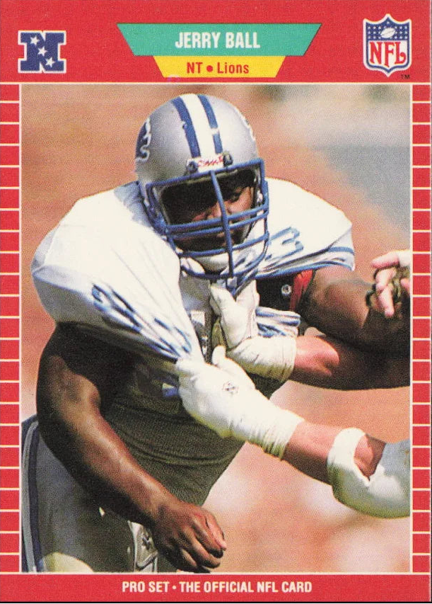1989 NFL Pro Set Jerry Ball Football Card #116