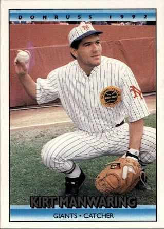 1992 Donruss Kirt Dean Manwaring Baseball Card #494