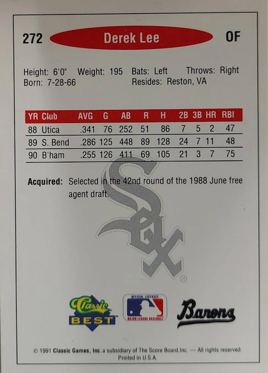 1991 Classic Best Derek Lee Baseball Card #272