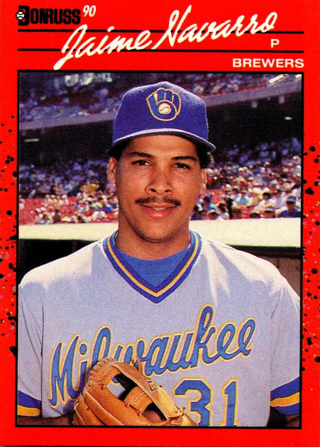 1990 Donruss Jaime Navarro Baseball Card #640