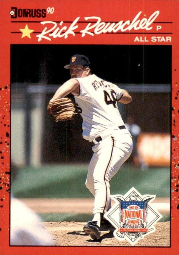 1990 Donruss Ricky (Rick) Eugene Reuschel Baseball Card #663
