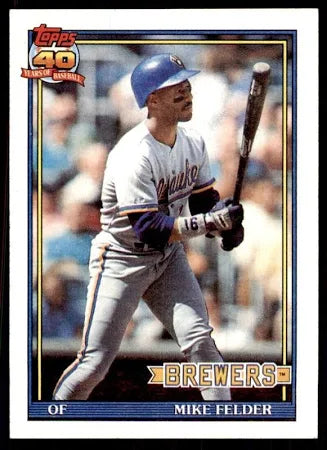 1991 Topps Mike Felder Baseball Card #44