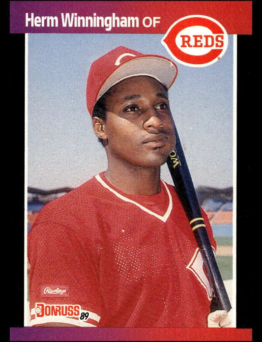 1989 Donruss Herman (Herm) S. Winningham Baseball Card #435