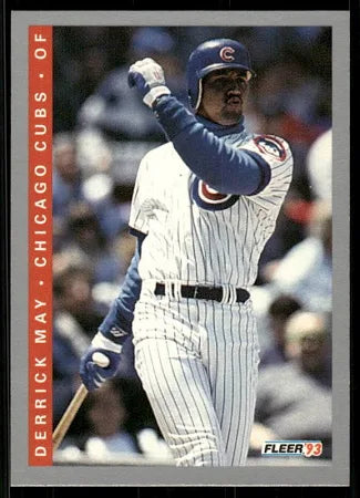 1993 Fleer Derrick May Baseball Card #21