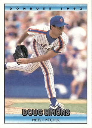 1992 Donruss Douglas Eugene Simons Baseball Card #688